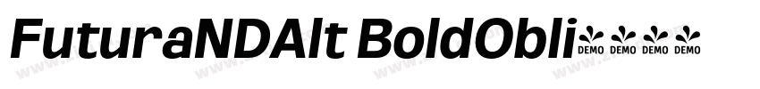 FuturaNDAlt BoldObli字体转换